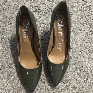 Calvin Klein Women's Dark Green Heels